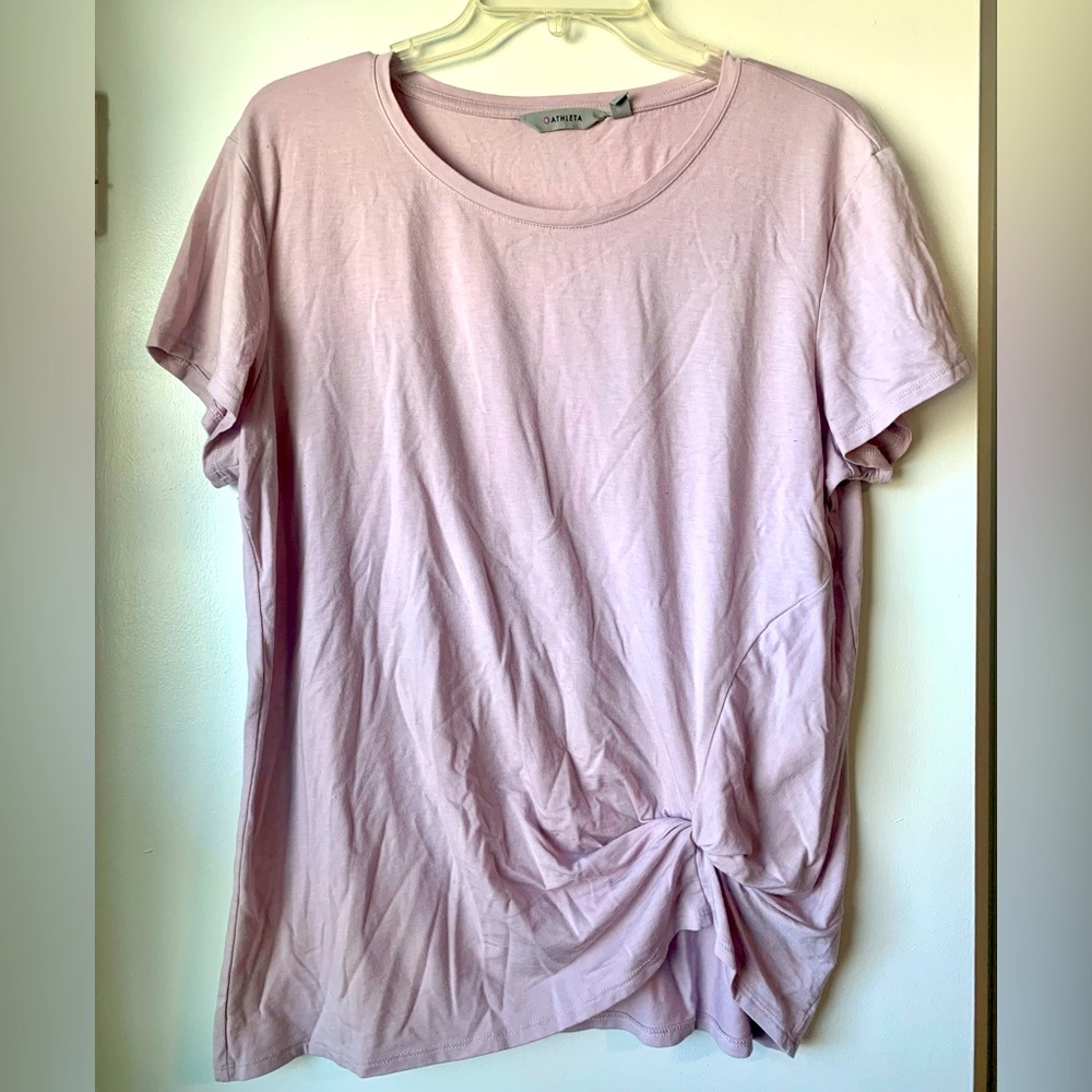 Athleta side twist tee - size large